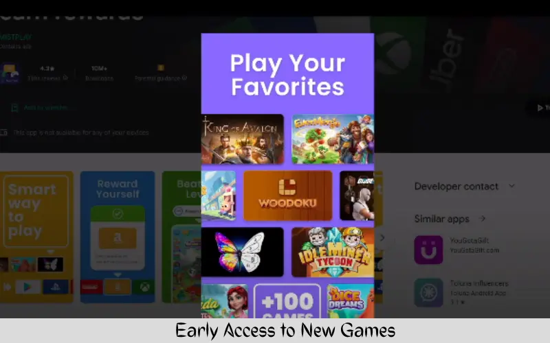 Early Access to New Games