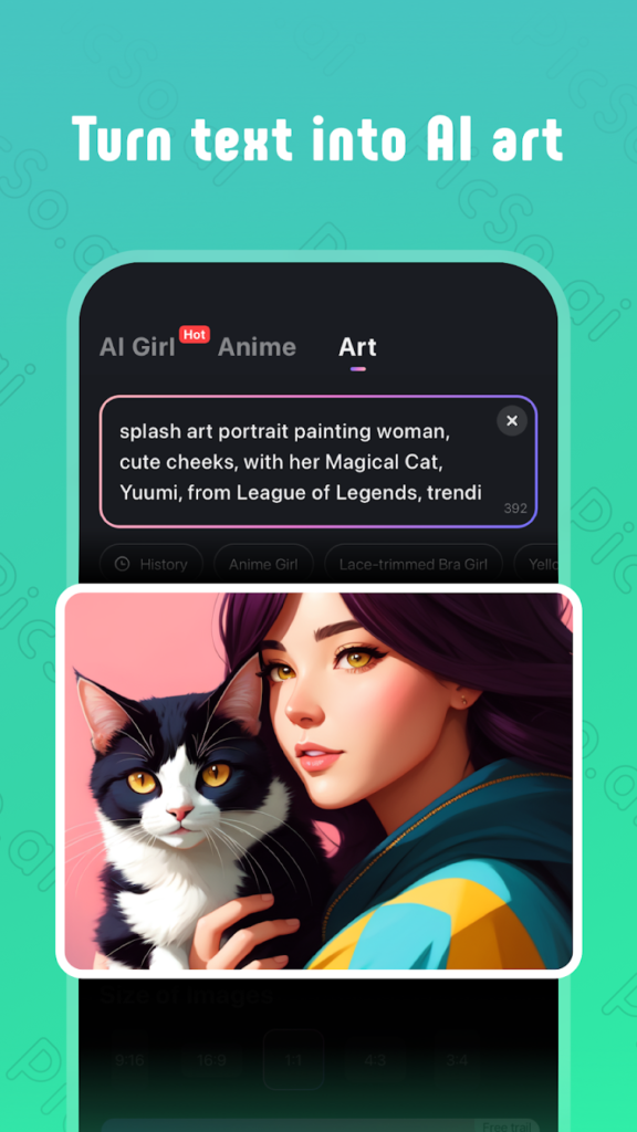 AI Text to Art Maker
